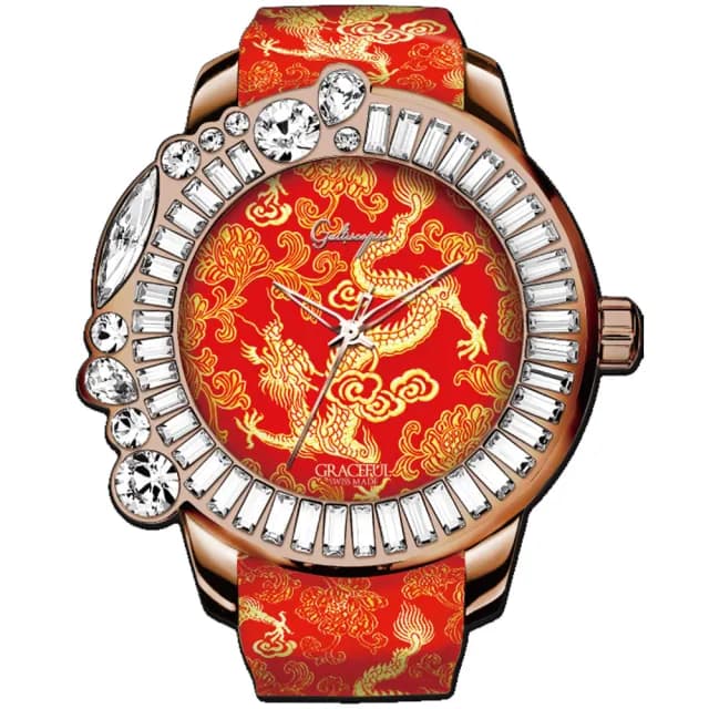 【Galtiscopio 迦堤】華藝綽約系列 金龍 時尚腕錶 / 49mm 畢業禮物 送禮 推薦(GFRGS001RRS)