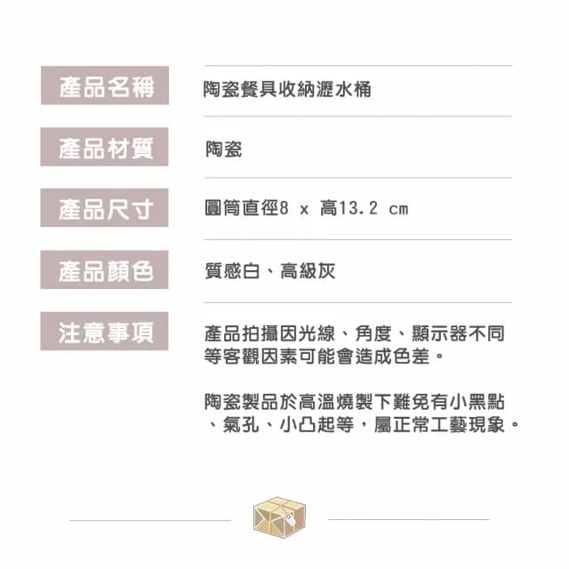 【渥思】簡約餐具收納瀝水桶(筷筒.置物籃.筷子瀝水架)