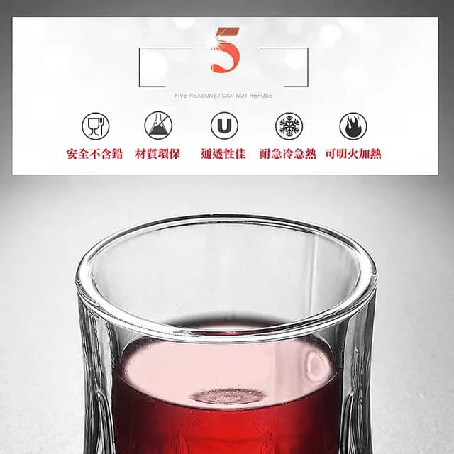 【典贊創意】鑽石威士忌雙層玻璃杯(酒杯雞尾酒洋酒杯雕花酒杯生日禮物父親節鑽石杯紅威士忌杯保冰隔熱)