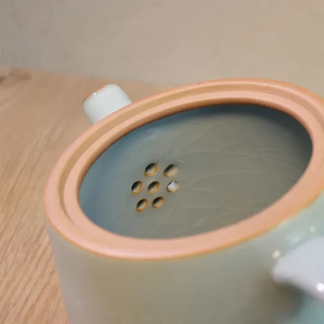 【美味好伙伴】素雅壺 470ml 仿宋名窯 泡茶壺 茶壺(茶具 茶壺 汝窯 哥窯 鈞窯)