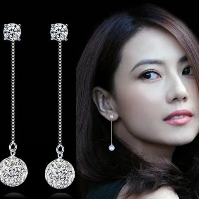【Emi 艾迷】買一送一 氣質璀燦完美 水鑽球 耳環 多款選(共2入)