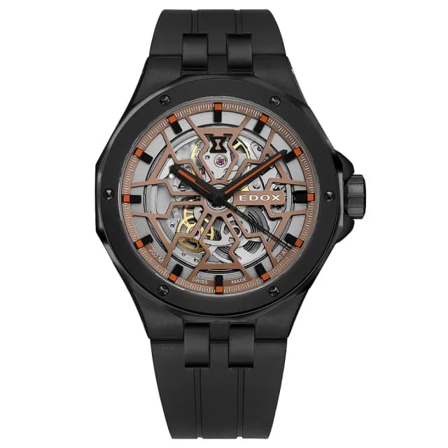 【EDOX 伊度】Delfin 魔幻巡洋系列鏤空潛水機械錶/43mm 送禮 禮物 推薦(E85303.37NCA.BEIO)