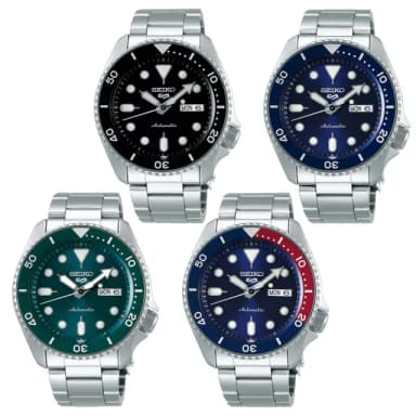 【SEIKO 精工】5 Sports系列 SKX款 水鬼 潛水機械腕錶 母親節 禮物 推薦(四款可選)