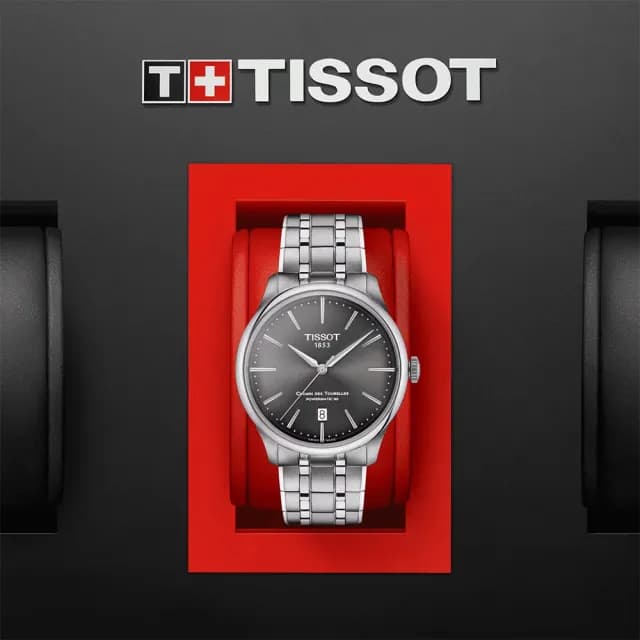 【TISSOT 天梭 官方授權】杜魯爾動力80小時機械對錶 情侶手錶 禮物(T1398071106100+T1392071103100)