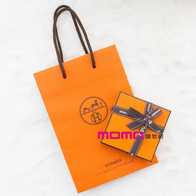 【Hermes 愛馬仕】經典羊絨圍巾(棕色 x 深藍)