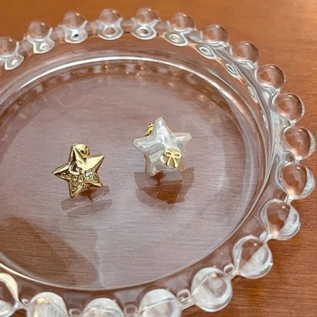 【NDM 南大門】耀眼之星  耳針穿式耳環耳釘耳骨環 耳飾925銀針(1對入)