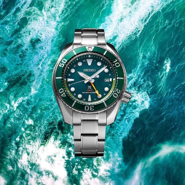 【SEIKO 精工】PROSPEX  SUMO 太陽能 GMT 200米防水潛水錶 指針錶 手錶 禮物 畢業(5K65-0AA0G/SFK003J1)