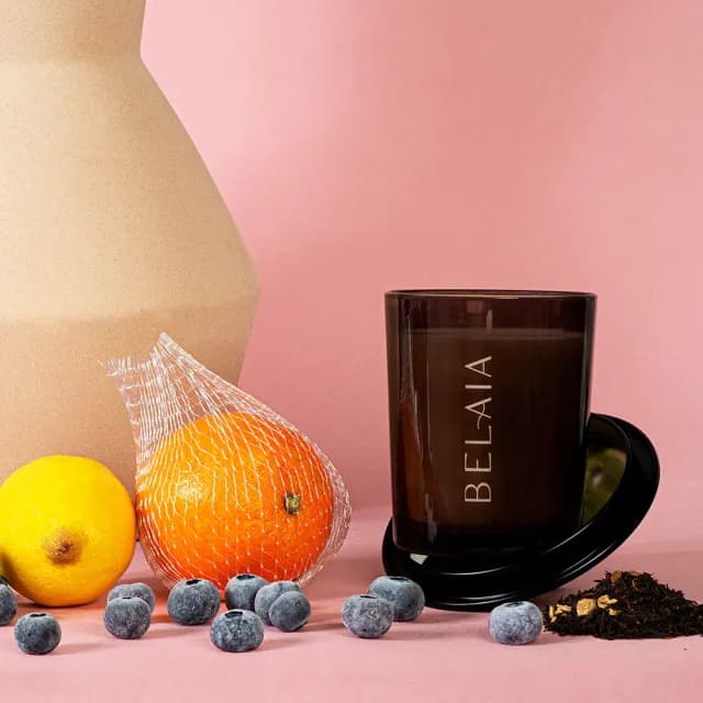 【BELAIA】橙香莓果茶香氛蠟燭180g