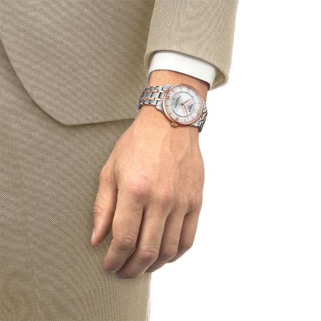 【TISSOT 天梭 官方授權】杜魯爾系列 80小時動力儲存機械腕錶-39mm/半金 情人節 禮物(T1398072203800)