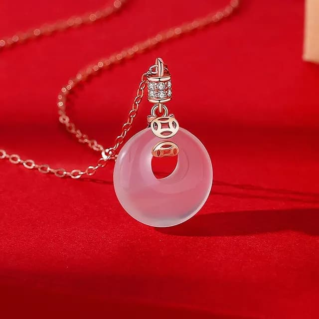 【巴黎精品】現貨+預購 925純銀項鍊和闐玉吊墜(平安扣錢幣鋯石生日情人節禮物女飾品v1ar80)