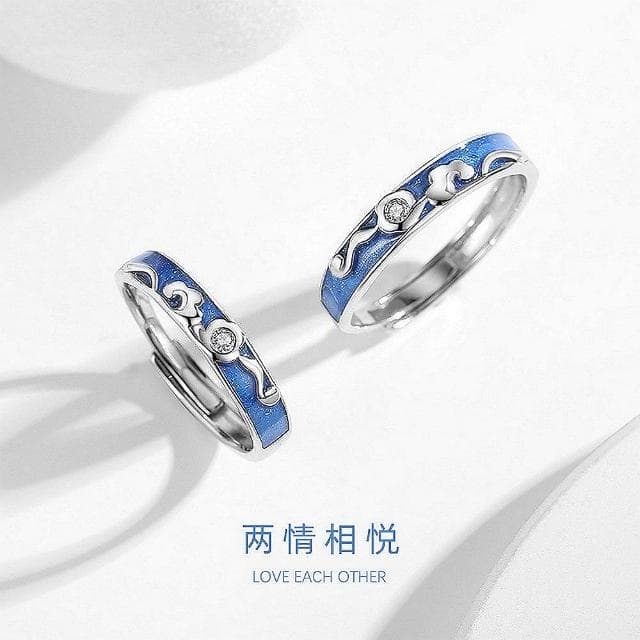 【巴黎精品】現貨+預購 925純銀戒指情侶對戒(兩情相悅開口戒生日情人節禮物男女飾品2款v1ar104)