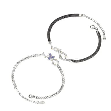【巴黎精品】現貨+預購 925純銀手鍊情侶對鍊(荊棘花冠復古生日情人節禮物男女飾品2款v1ar108)