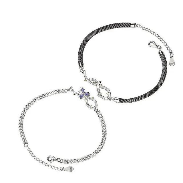 【巴黎精品】現貨+預購 925純銀手鍊情侶對鍊(荊棘花冠復古生日情人節禮物男女飾品2款v1ar108)
