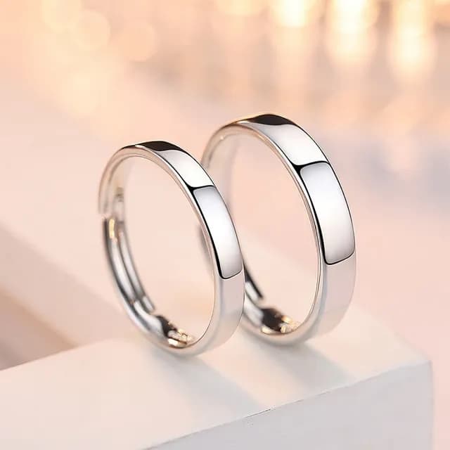 【巴黎精品】現貨+預購 925純銀戒指情侶對戒(極簡開口戒百搭生日情人節禮物男女飾品2款v1ar56)