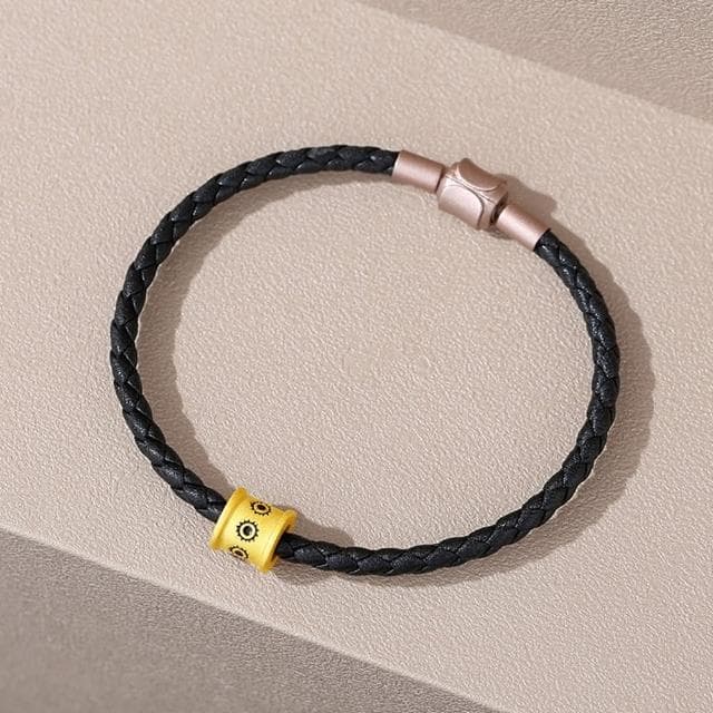 【巴黎精品】現貨+預購 925純銀手鍊情侶手繩(日月可鑒皮繩生日情人節禮物男女飾品2款v1ar63)