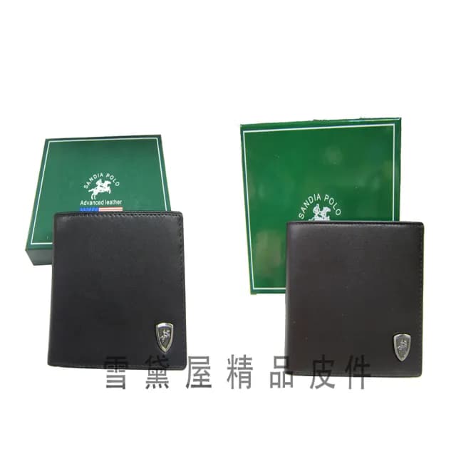 【SNOW.bagshop】情人節禮物 真皮包包  短夾男仕夾100%進口牛皮革標準尺寸固定型證件夾(內零錢袋附禮盒)