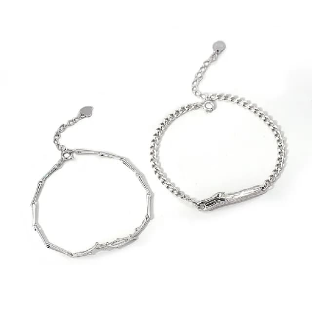 【米蘭精品】現貨+預購 925純銀手鍊情侶對鍊(優美銀質瓜子鍊生日情人節聖誕節交換禮物男女飾品74dv41)
