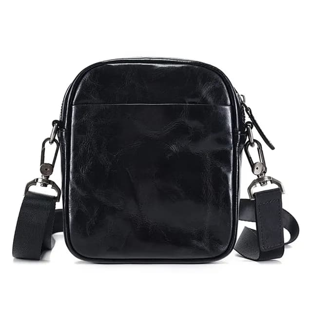 【巴黎精品】父親節禮物真牛皮側背包真皮革單肩背包托特包手提包隨身男包包(復古率性簡約牛皮男包包v1af45)