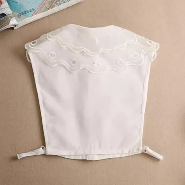 【米蘭精品】現貨+預購 假領子襯衫領片(歐根紗雙層蕾絲花邊女裝配件情人節生日聖誕節交換禮物74ac37)