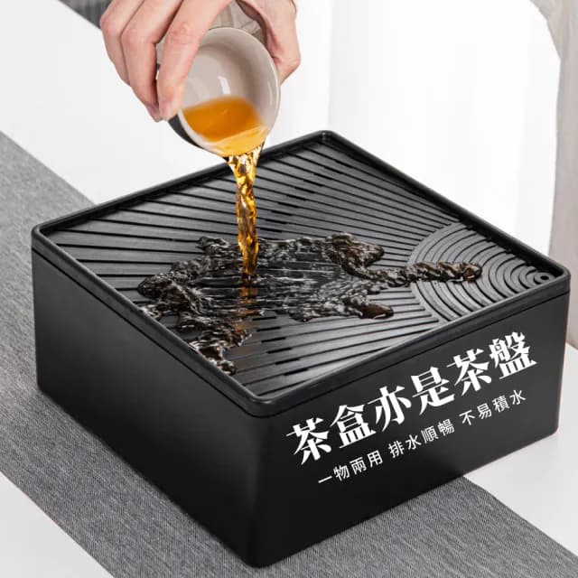 【隨泡隨喝】禪風黑旅行茶具套組(便攜 茶杯 茶壺 沖茶 茶器 泡茶組 旅行泡茶 隨身泡茶 露營茶具)