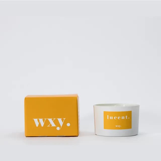 【英國 wxy.】經典mini蠟燭- lucent. 陽光 & 雪松(95g/專櫃公司貨)