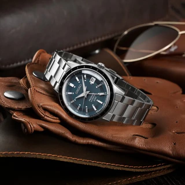 【SEIKO 精工】Presage Style60’s 復古風 GMT 機械腕錶 七夕 情人節 禮物 送禮 推薦(SSK009J1/4R34-00B0B)