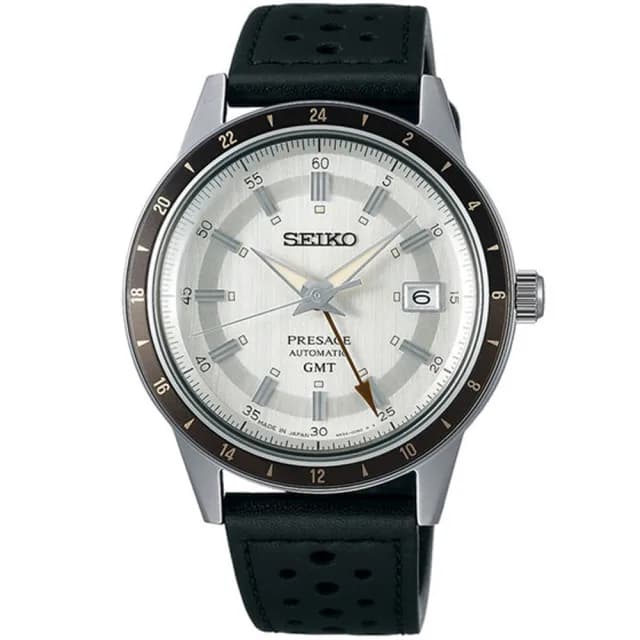 【SEIKO 精工】Presage Style60’s 復古風 GMT 機械腕錶 父親節 禮物 送禮 推薦(三款可選)