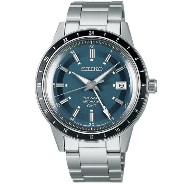 【SEIKO 精工】Presage Style60’s 復古風 GMT 機械腕錶 母親節 禮物 推薦(三款可選)