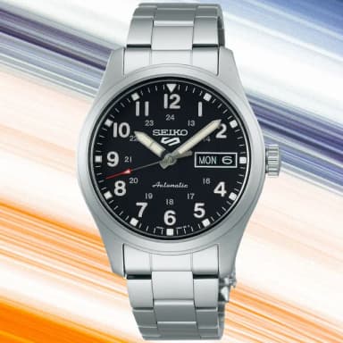 【SEIKO 精工】5 Sports系列 Lineup 復古軍風 機械腕錶 母親節 禮物 推薦(SRPJ81K1/4R36-13P0D)