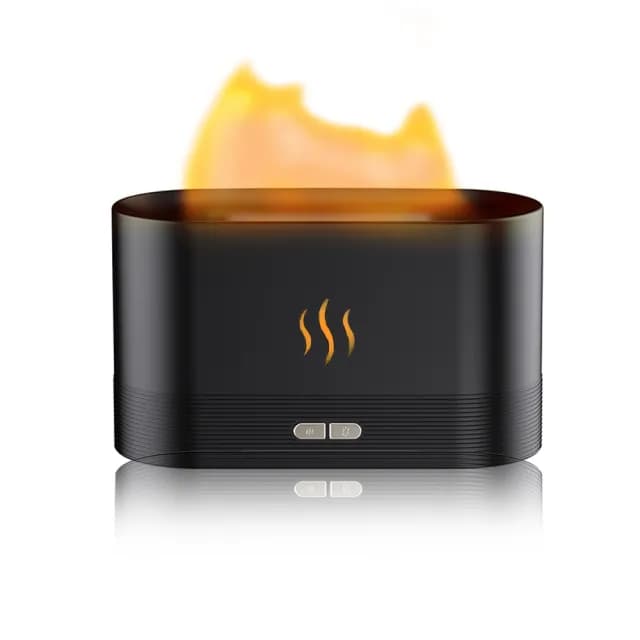 【火影繚繞】北歐風火焰光影香薰機(氛圍燈 水氧機 加濕器 擴香機 精油機 薰香機 香氛機 芳香機 空氣淨化)