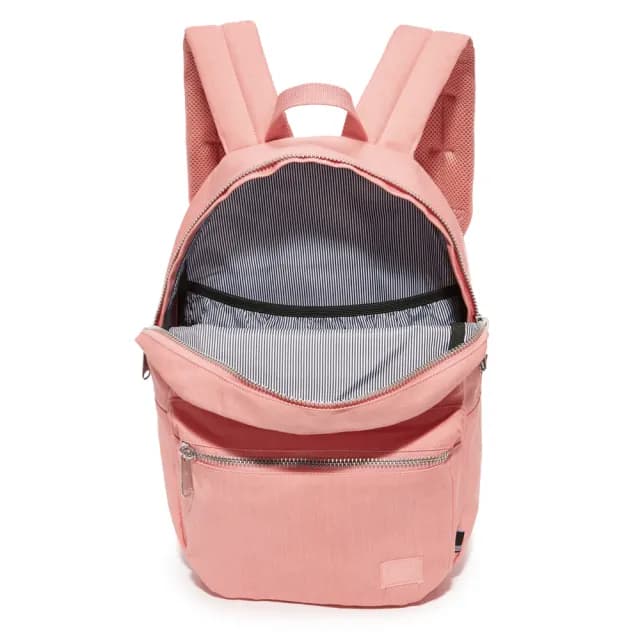 【Herschel】情人節禮物 Lawson 高階 水洗 仿舊 棉帆布 厚帆布 粉紅 粉色 金屬拉鍊 筆電夾層 防潑水 男生