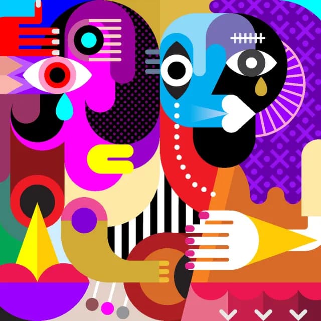 【日本 VisualSonic】看見你的聲音 藍牙畫布音箱-Abstraction(掛畫喇叭)