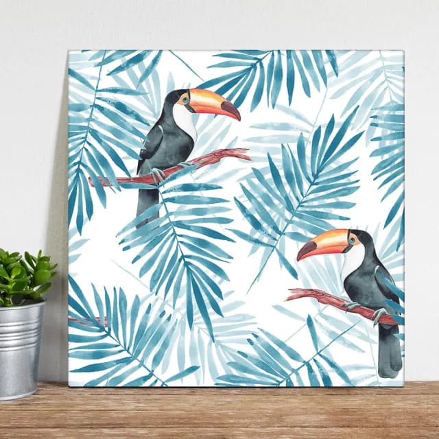 【日本 VisualSonic】看見你的聲音 藍牙畫布音箱-Tropic(掛畫喇叭)