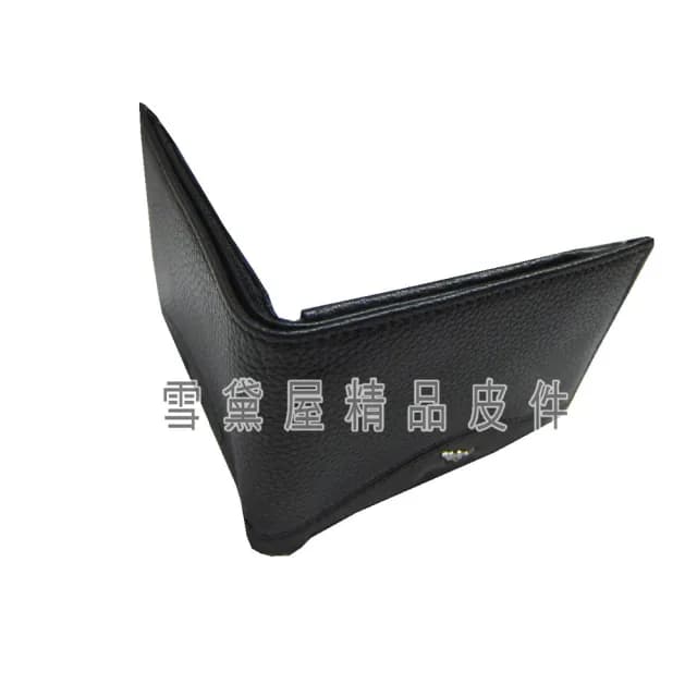 【SNOW.bagshop】情人節禮物 真皮包包  短夾專櫃男仕短夾100%進口軟質牛皮革材質(標準尺寸固定型證件夾荔枝