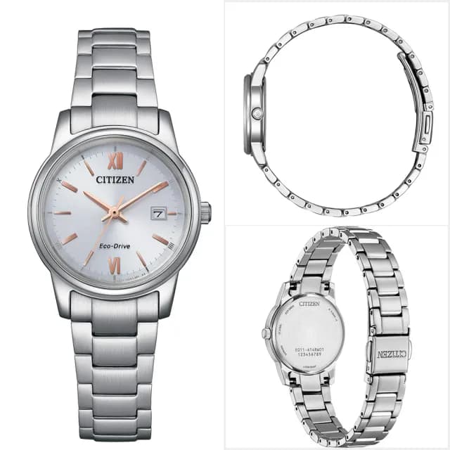 【CITIZEN 星辰】Eco-Drive 光動能簡約女錶 手錶 禮物 推薦(EW2318-73A)