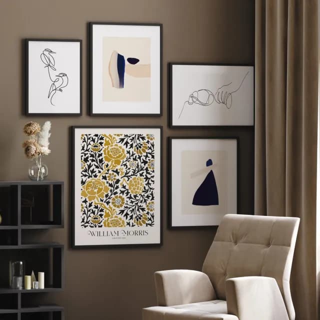 【菠蘿選畫所】William Morris Grafton-70x100cm(復古花卉圖騰掛畫/臥室裝飾畫/開店送禮)