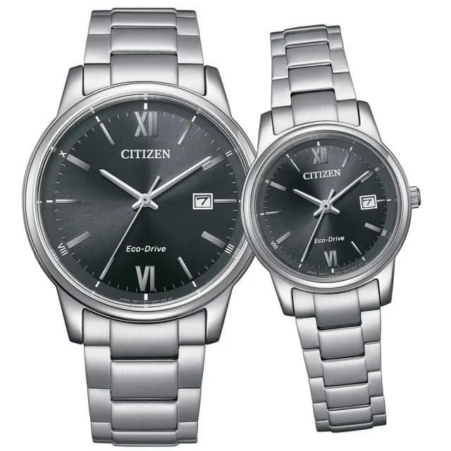 【CITIZEN 星辰】Eco-Drive  光動能 時尚對錶 手錶 禮物 推薦(BM6978-77E+EW2318-73E)