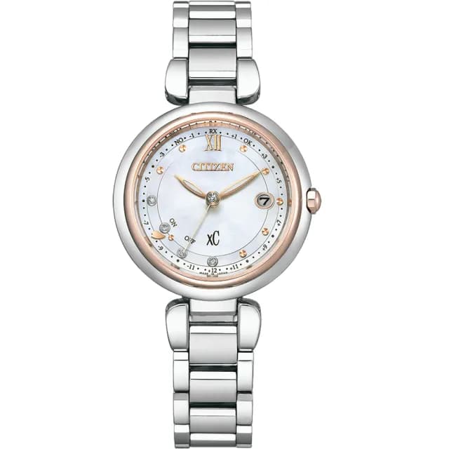 【CITIZEN 星辰】xC 心蕊．輕奢限定款鈦金屬光動能電波女錶 手錶 禮物 推薦(ES9466-65W)