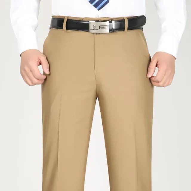 【米蘭精品】現貨+預購 男商務西裝褲修身西裝褲直筒褲機能免燙(男長褲休閒彈力抗皺父親節禮物4色74er6)