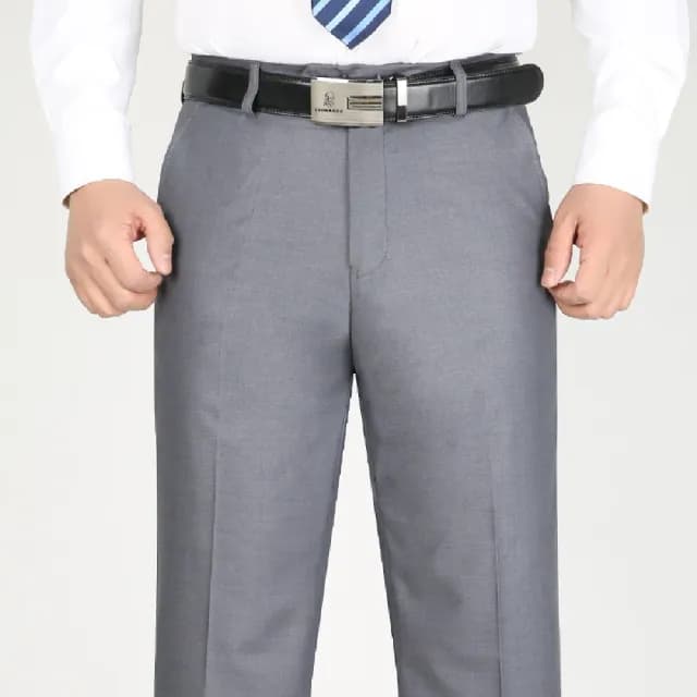 【米蘭精品】現貨+預購 男商務西裝褲修身西裝褲直筒褲機能免燙(男長褲休閒彈力抗皺父親節禮物4色74er6)