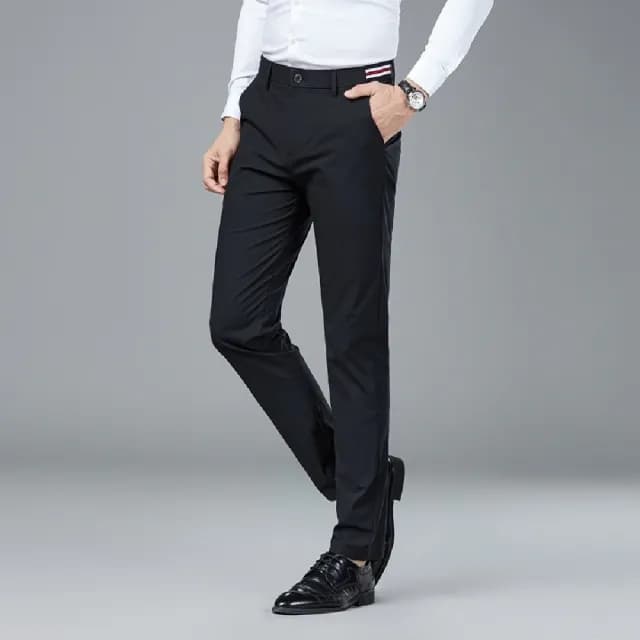 【米蘭精品】現貨+預購 休閒褲長褲(彈力男士休閒修身薄款男褲子父親節禮物3色74er16)