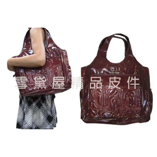 【SNOW.bagshop】情人節禮物 托特包大容量可A4資料夾(復古設計進口防水包 PVC材質隨身物品外出休閒手提)