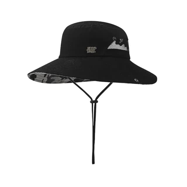 【米蘭精品】現貨+預購 防曬帽漁夫帽(遮陽大簷綁帶男女帽子父親節禮物4色74dx5)