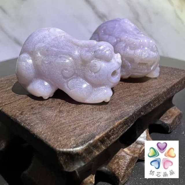【恬芯晶品】老件珊瑚玉☆貅招財擺件組合 AZ3(招財擺飾風水擺設辦公桌開運財運發財玉母親節禮物)