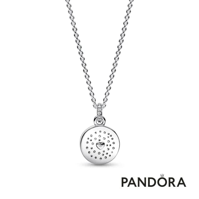 【Pandora 官方直營】璀璨甜蜜愛意吊墜項鏈-絕版品