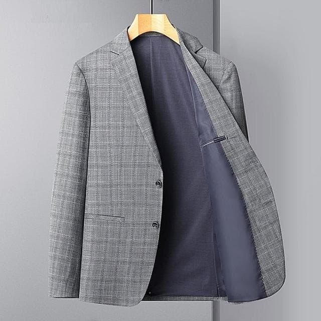 【米蘭精品】現貨+預購 西裝外套休閒西服(簡約抗皺西服春秋男外套父親節禮物74eb20)