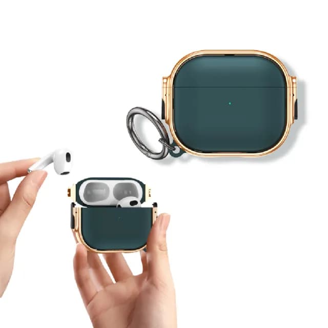 【奢華美】輕奢電鍍airpods3保護殼(質感小眾 防摔保護套 無線藍牙耳機 apple 鑰匙圈 生日禮物)