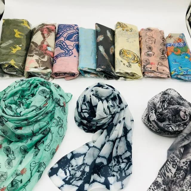 【La Morongo 樂木嚴選】日韓雜誌款流行圍巾3件一組 款式隨機(時尚 舒適 流行 搭配)