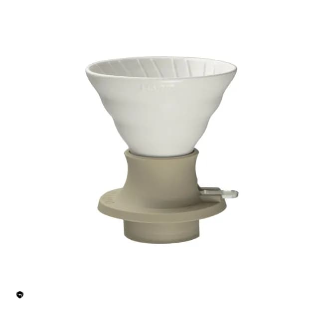 【HARIO】V60老岩泥02浸漬式濾杯 象牙白(聰明濾杯 陶瓷 手沖壺 SSDR-200-W 情人節 禮物 尾牙)
