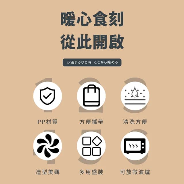 【加餐飯】日式可微波午餐盒便當盒-附餐具(分格 分隔餐盒 環保飯盒 保鮮盒 密封盒 學生 野餐 禮物)